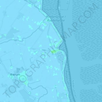 Hoogwatum topographic map, elevation, terrain