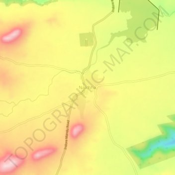 Nalchha topographic map, elevation, terrain
