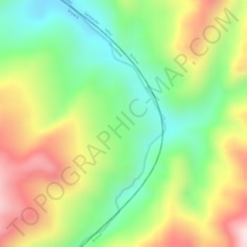 Puerto Pinzon topographic map, elevation, terrain