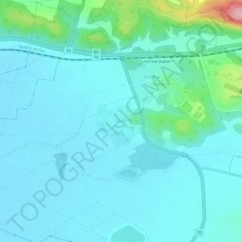 Yasur topographic map, elevation, terrain
