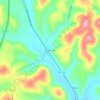 Roundstone topographic map, elevation, terrain