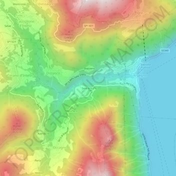 Sant'Anna topographic map, elevation, terrain