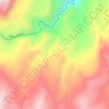 Conchilla topographic map, elevation, terrain