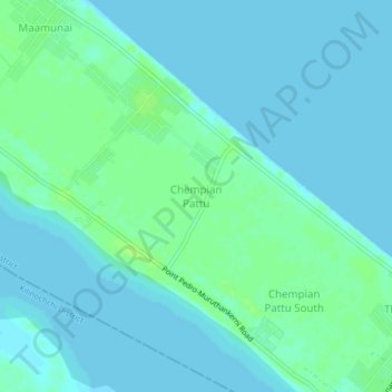 Chempian Pattu topographic map, elevation, terrain