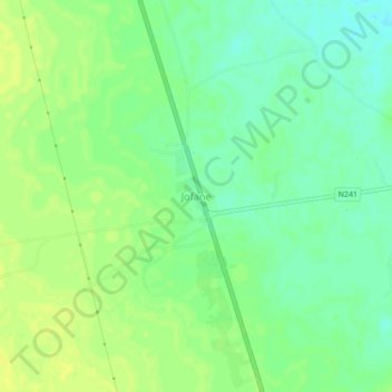 Jofane topographic map, elevation, terrain