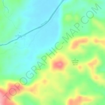 Puerto Rico topographic map, elevation, terrain