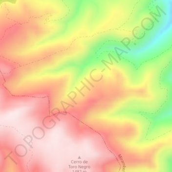 Rafel topographic map, elevation, terrain
