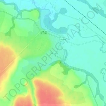 Bârsa topographic map, elevation, terrain