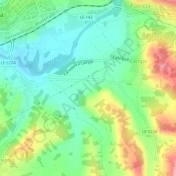 La Romana topographic map, elevation, terrain