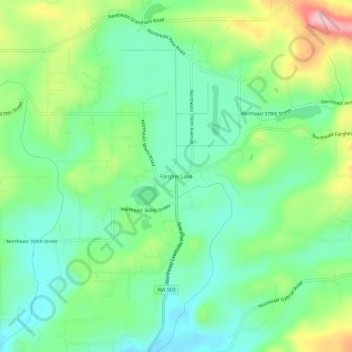 Fargher Lake topographic map, elevation, terrain