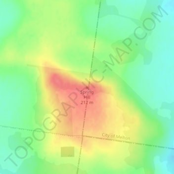 Spring Hill topographic map, elevation, terrain
