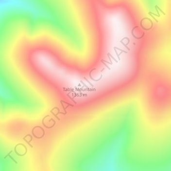Twelve topographic map, elevation, terrain