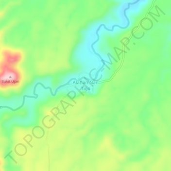 Alahan Nan Tigo topographic map, elevation, terrain
