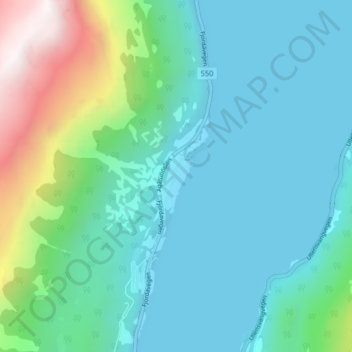 Aga topographic map, elevation, terrain