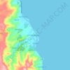 Malitbog topographic map, elevation, terrain