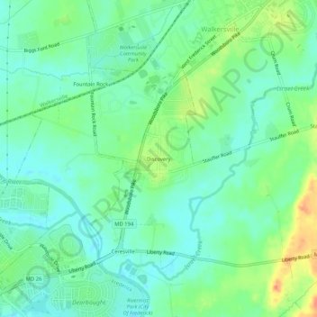 Discovery topographic map, elevation, terrain