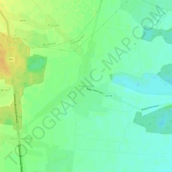 Pietroșani topographic map, elevation, terrain