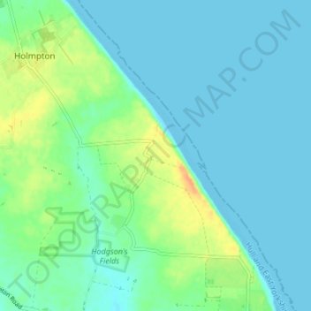 Out Newton topographic map, elevation, terrain