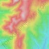 Tatawiran topographic map, elevation, terrain