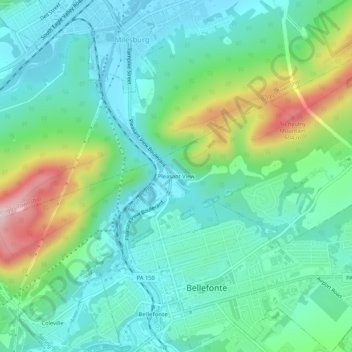 Pleasant View topographic map, elevation, terrain