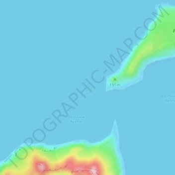 Ushishir topographic map, elevation, terrain