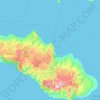 Kecamatan Kanatang topographic map, elevation, terrain