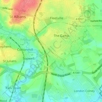 Milehouse topographic map, elevation, terrain