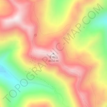 子梅山 topographic map, elevation, terrain