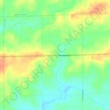 Lynn topographic map, elevation, terrain