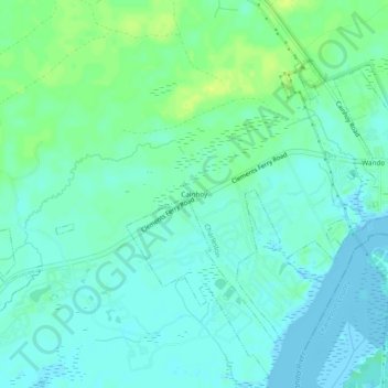Cainhoy topographic map, elevation, terrain