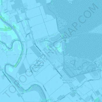 Aprilia Marittima topographic map, elevation, terrain