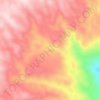 Tiu topographic map, elevation, terrain