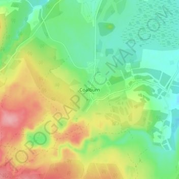 Coalburn topographic map, elevation, terrain