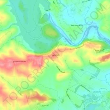 State Hill topographic map, elevation, terrain