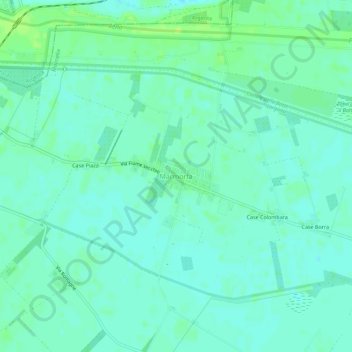 Marmorta topographic map, elevation, terrain