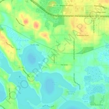 Orono topographic map, elevation, terrain