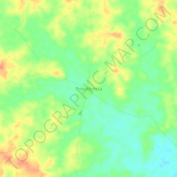 Providencia topographic map, elevation, terrain
