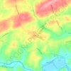 Romansville topographic map, elevation, terrain