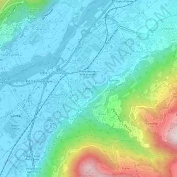 Beata topographic map, elevation, terrain