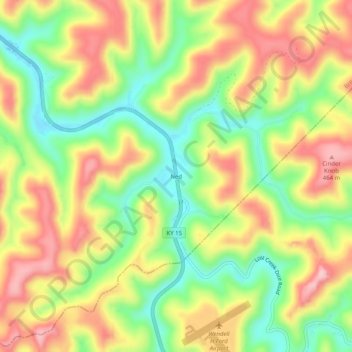 Ned topographic map, elevation, terrain