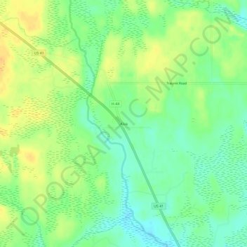Kiva topographic map, elevation, terrain