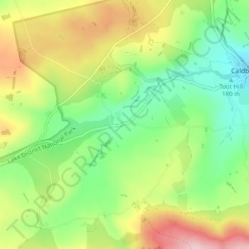 Parkend topographic map, elevation, terrain