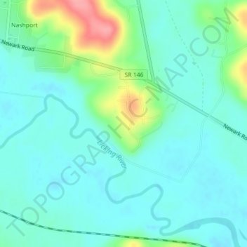 Dillon State Park topographic map, elevation, terrain