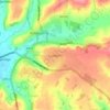 Compton topographic map, elevation, terrain