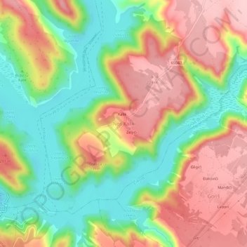 Nos Kalik topographic map, elevation, terrain