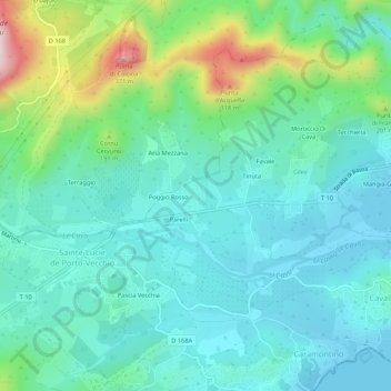 Suerticcia topographic map, elevation, terrain