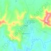 Clarens topographic map, elevation, terrain