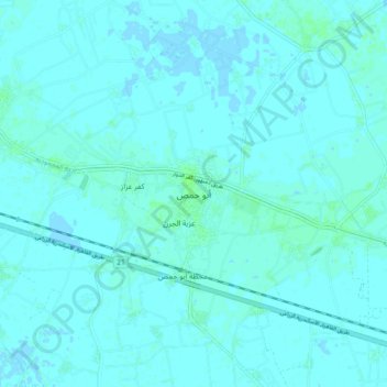 Abu Huminus topographic map, elevation, terrain