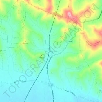 Valmadonna topographic map, elevation, terrain