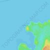 Cape Edensaw topographic map, elevation, terrain